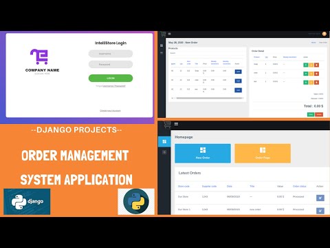 Order Management Application using Django and Python