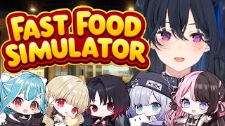 【Fast Food Simulator】従業員が増えて名店へ🍔【ぶいすぽ/一ノ瀬うるは】
