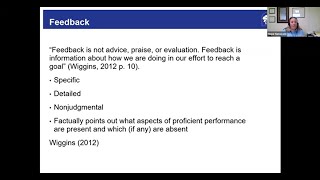 Blended Learning: Feedback