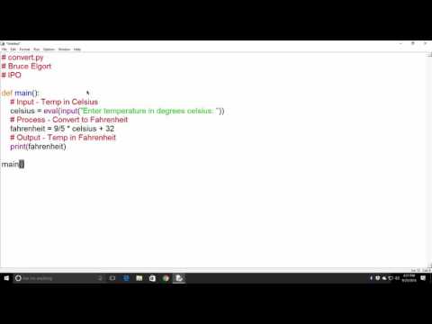 CTEC 121 - Inputs, Process and Outputs