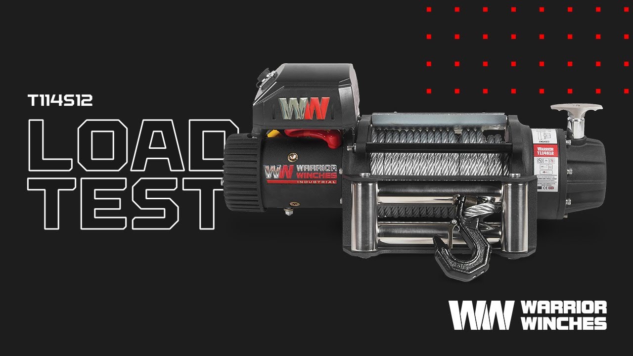 Warrior Winches: T1000 T114S12 Winch Load Test