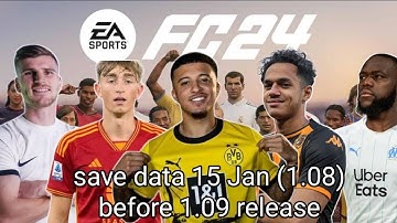 [PS4] FC 24 save data winter update transfer 1.08 - 1.09 for PS4 HEN