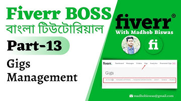 Fiverr Boss Bangla Tutorial [#13] Fiverr gigs management system.
