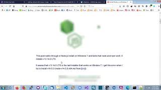 Cara Install NodeJs di Windows 7