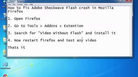 Khắc phục lỗi shockwave flash bị xung đột trên firefox năm 2024