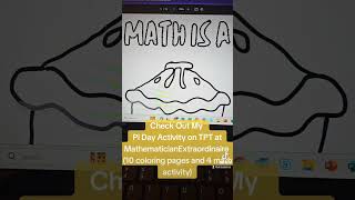 Pi Day Coloring Sheets! #teacher #math #middleschoolteacher #piday #mathematician #coloringbook