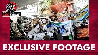 Exclusive CCTV Footage Of Landslide At Durga Temple Vijayawada | Exclusive Footage | #TheLeoNews