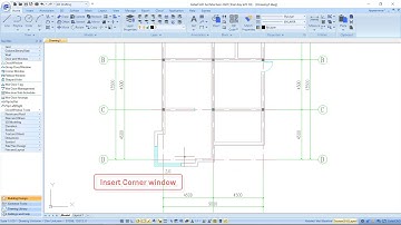 Corner window in GstarCAD Architecture 2021