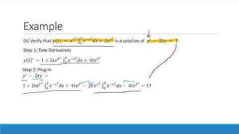 Verifying Solutions to Differential Equations | Calculus | Step-By-Step | HOMEWORK HELP