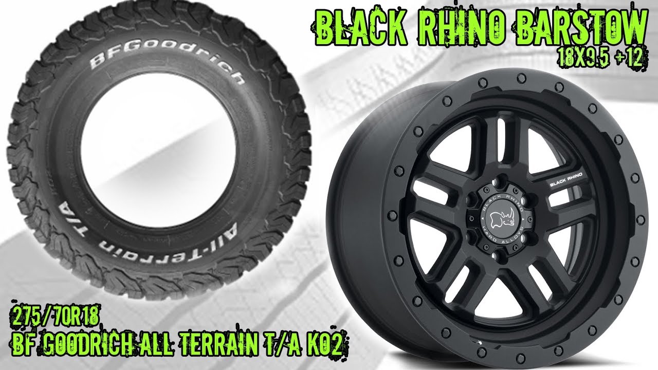 Black Rhino Barstow BFGoodrich All Terrain T/A Ko2 RealView Tire