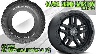 Black Rhino Barstow  BFGoodrich All Terrain T/A Ko2 RealView | Tire & Wheel Package!