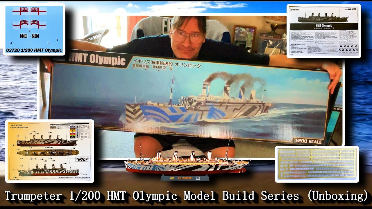 Maquette de Bateau en plastique H.M.T. OLYMPIC 1:200 1/200