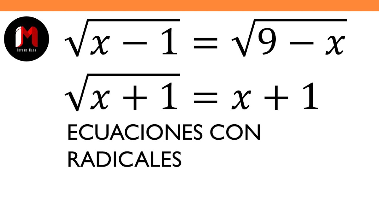 Ecuaciones con Radicales Ejercicios 16 YouTube