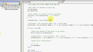 How To Create A Table In Access With VBA