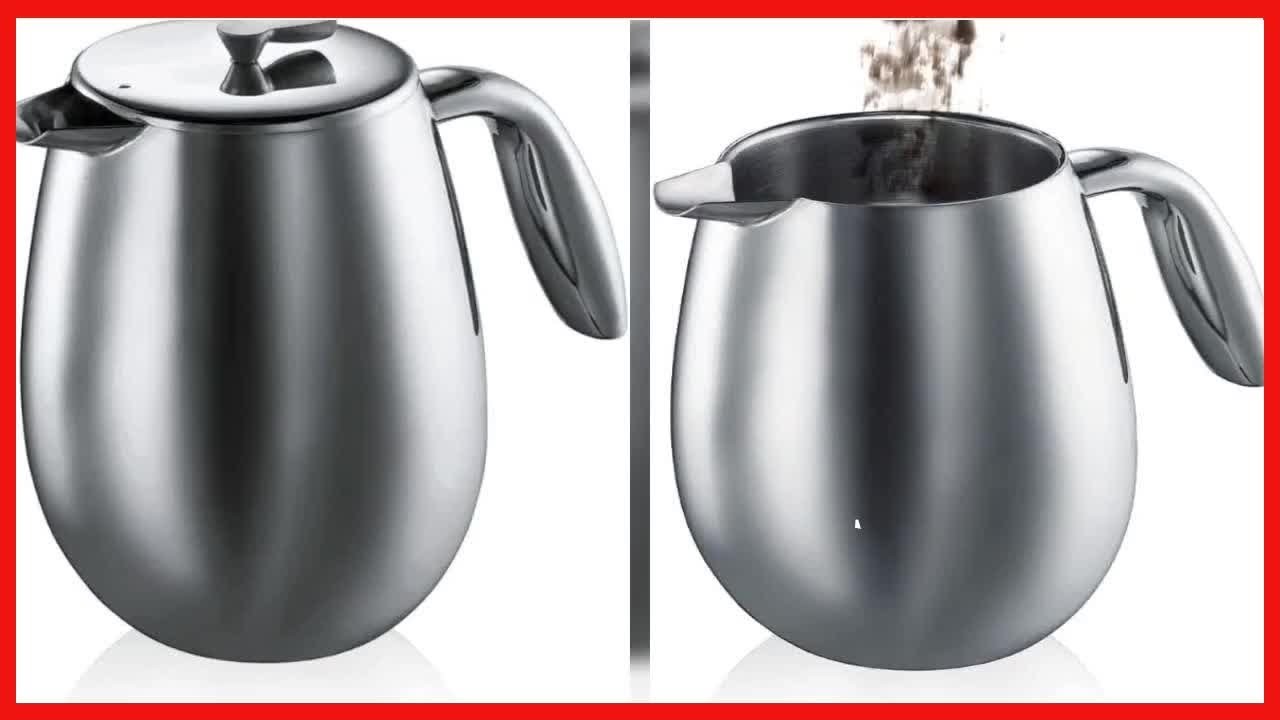 Bodum Columbia Double-Wall Stainless Steel French Press