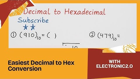 how to convert decimal to hexadecimal (number system)|decimal to hexadecimal conversion