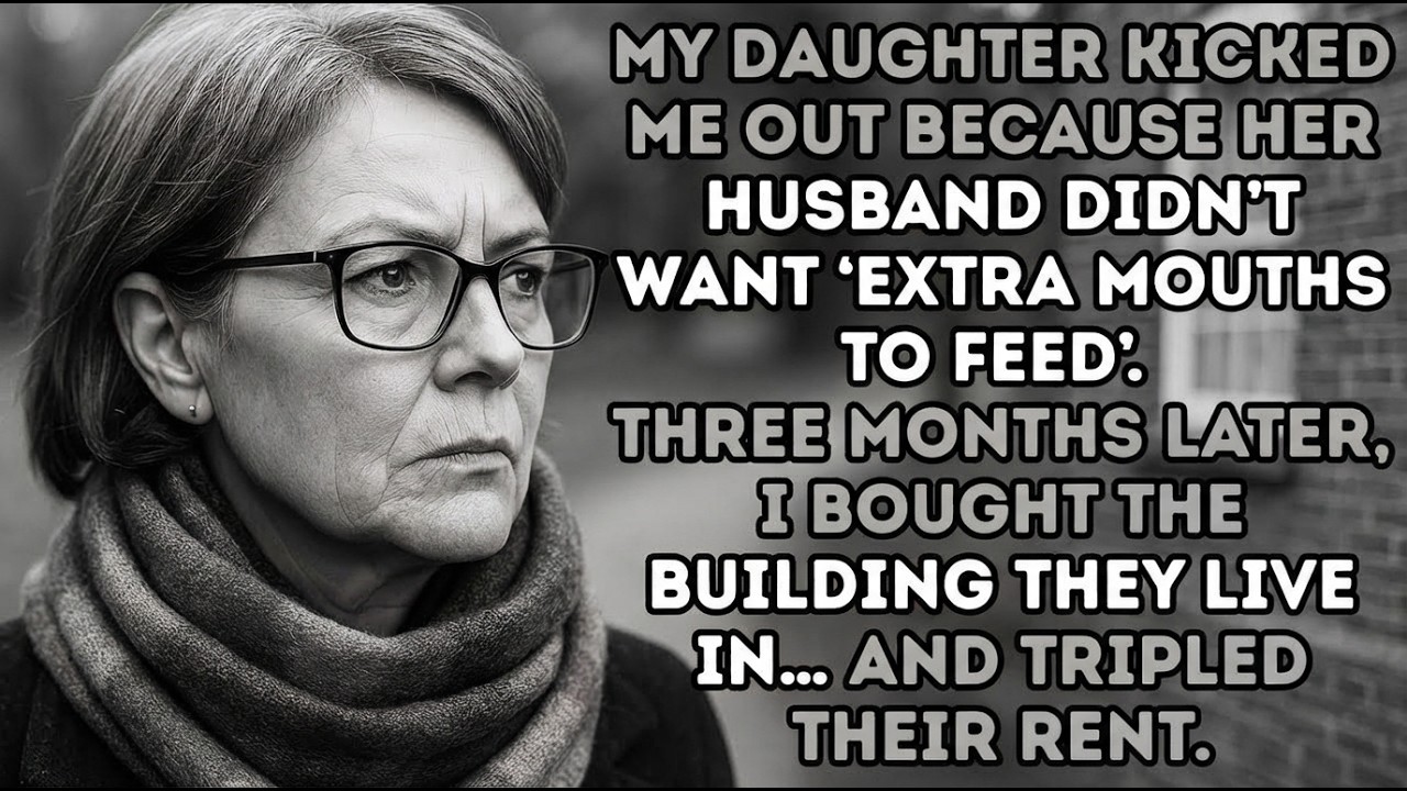 My daughter said me that you are an extra mouth, so I bought the building and tripled the rent.