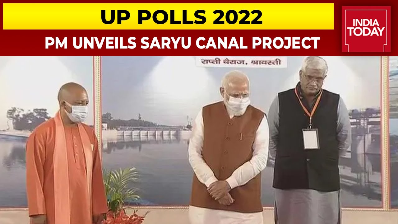 PM Modi Unveils Saryu Canal Project, Launches Blistering Attack On Opposition For Delaying Project