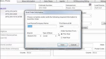 Order Entry Basics in MoversSuite