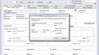 Order Entry Basics in MoversSuite
