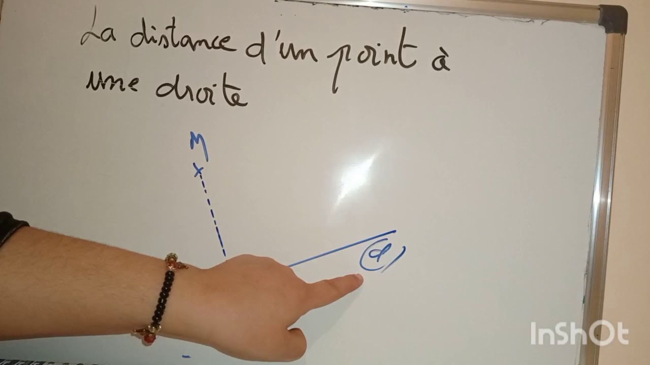 projeté orthogonal d'un point sur une droite et distance d'un point à ...