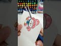 “Coloring a Cute Winter Penguin Sticker 🎨 #coloringprocess #satisfyingcoloring #relaxingart