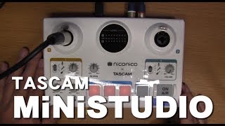 TASCAM　MIni Studio CREATOR　レビュー　家庭用放送機器