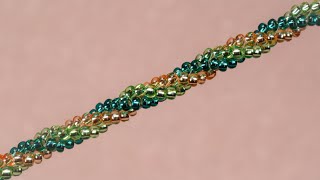 Three bead herringbone Rope easy tutorial , stylish set only with beads