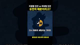 아침형, 저녁형 인간은 유전자 때문이라고?