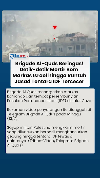 Penampakan Markas Militer Israel Rata dengan Tanah Dibom Al Quds, Jasad Tentara IDF Berceceran