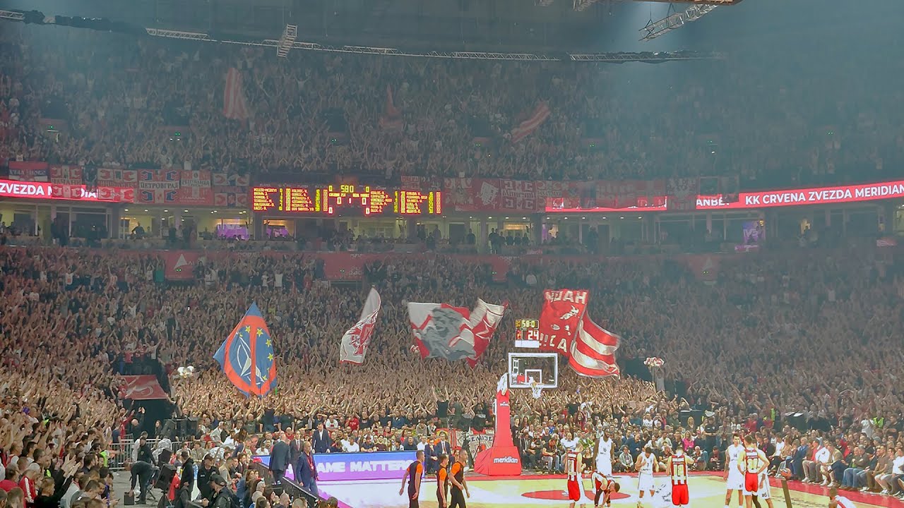 Delije - navijanje na Zvezda Real Madrid (košarka 2024 - 2025)