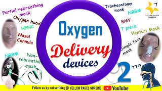 Oxygen delivery devices | Oxygen therapy made easy | Nasal Prongs,O2 Mask ,NRBM, Partial rebreathing