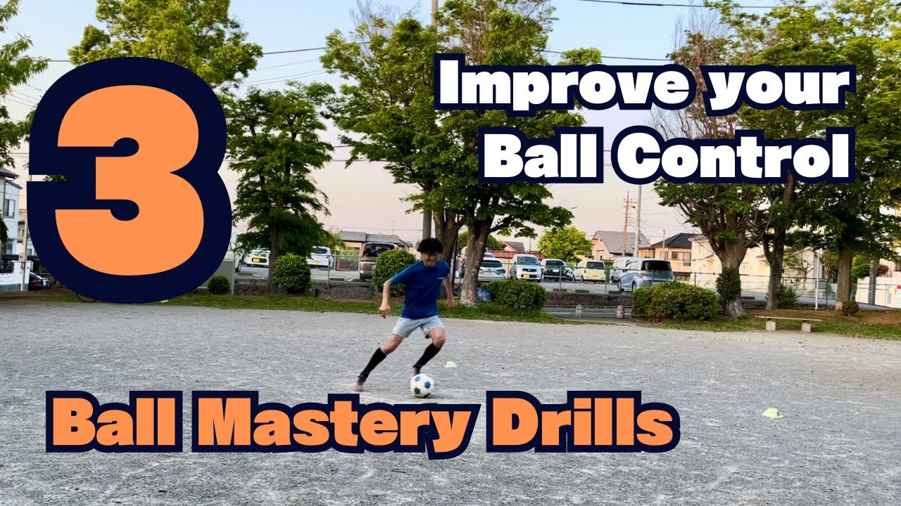 "3 Ball Mastery Drills" | Improve your Ball Control in Football - YouTube
