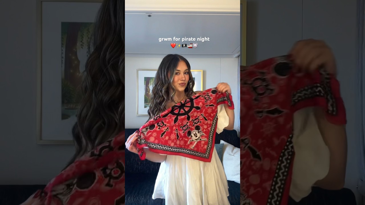 grwm for pirate night on a disney cruise!! ❤️🏴‍☠️ 