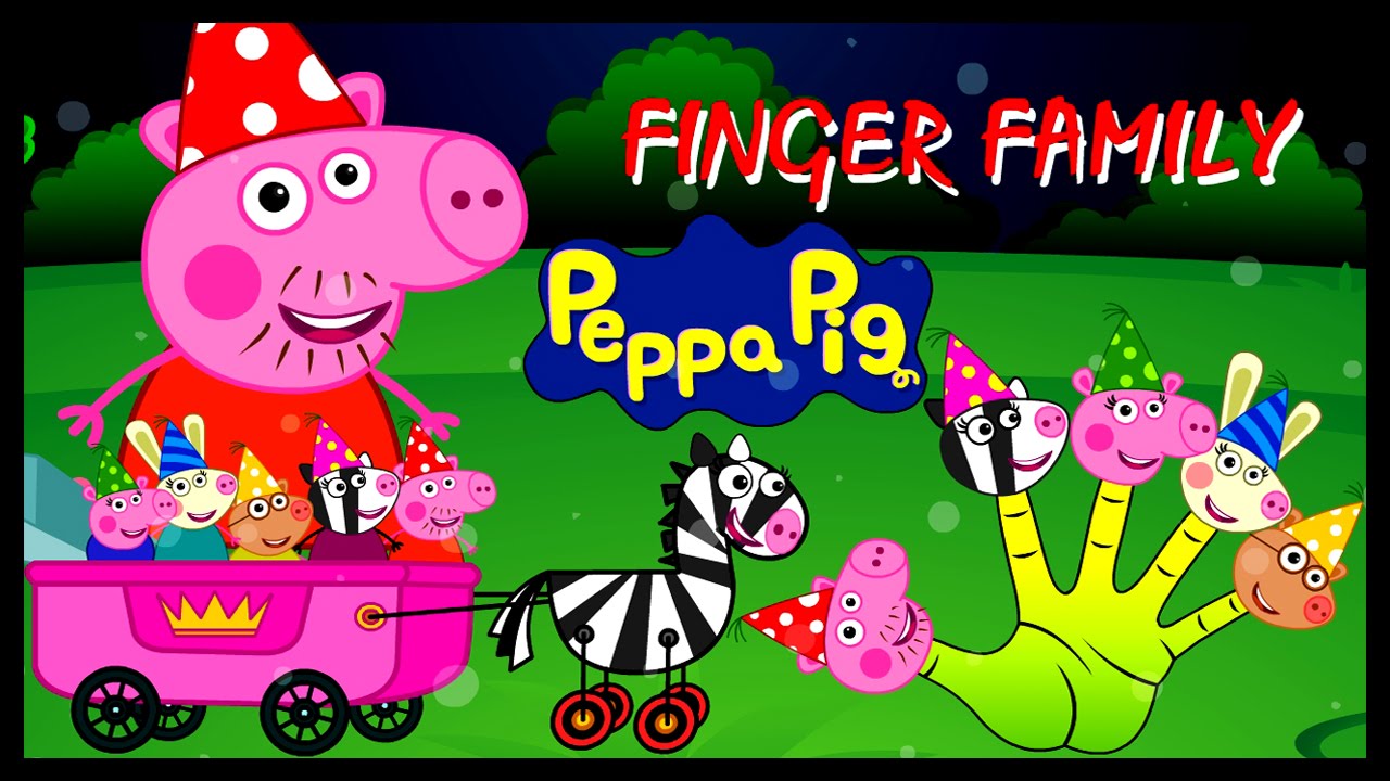 Finger Family Peppa Pig Finger Family Nursery Rhyme Children Songs HD ...