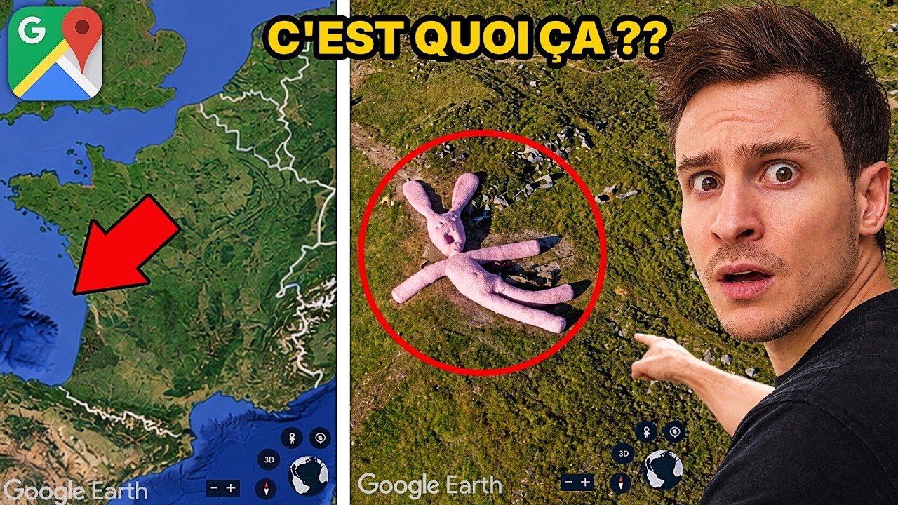 J'ai trouvé 10 CRÉATURES GÉANTES sur GOOGLE MAPS !!