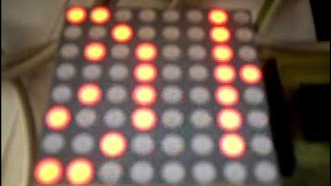 Dual 32x16 LED Matrix - first test