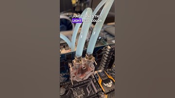 IT TURNED BLUE! $100 Custom Water Cooling Kit! #shorts #pc #pcbuild #gamingpc