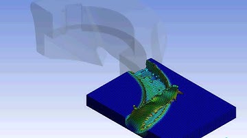 Ansys Workbench explicit dynamics shell end milling of AlSi 1045 3