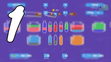 Pour Water - Liquid Sort - Water Sort Gameplay Walkthrough #1 (Android, IOS)