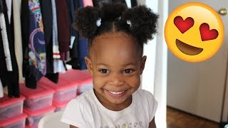 QUICK &amp; EASY TODDLER HAIRSTYLE |  AUNT JACKIE GIRLS PRODUCTS