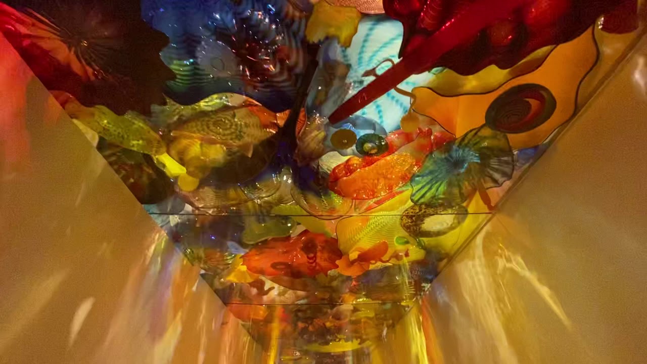 Dale Chihuly’s “Persian Seaform Ceiling” (blown glass), Artis-Naples, Baker Art Museum, 2000