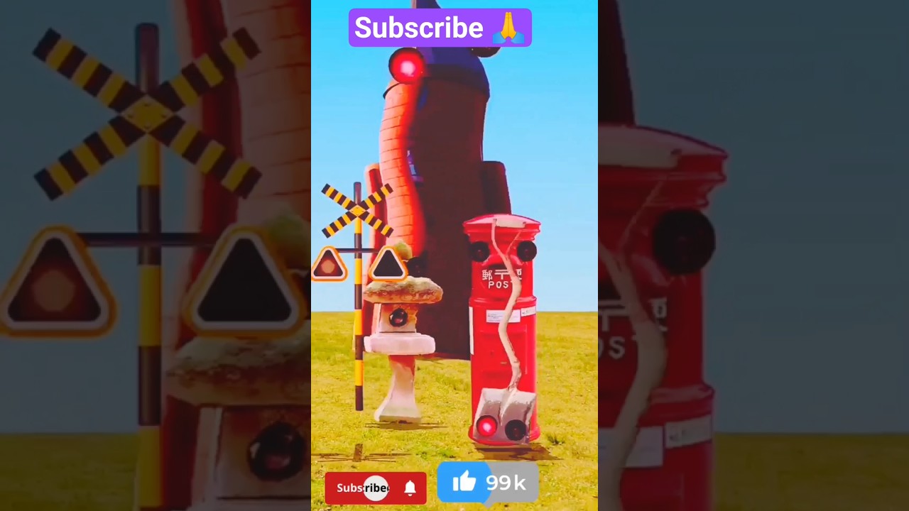 感情豊かな踏切 fumikiri railroad crossing 🚥