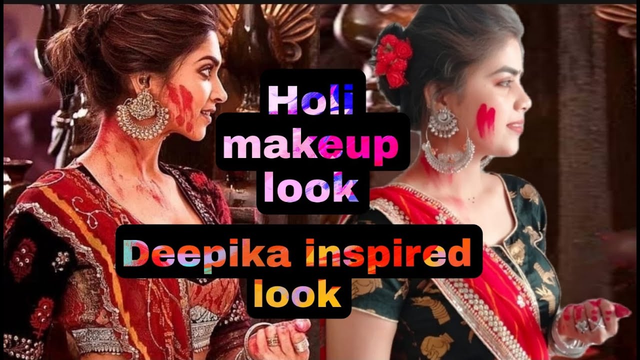 Deepika Padukone Inspired Makeup Look || Step by Step Holi Makeup Tutorial || Easy Makeup 2022 ||