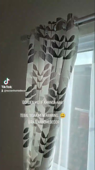 perlu gorden motif.. tidak tembus cahaya?... @razzanhomedecor solusinya..