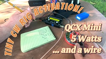QRP CW POTA Activation | 20m QCX Mini + Packtenna EFHW | First-Person CW Copy Practice