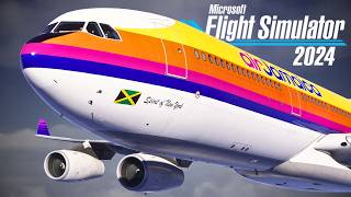 Microsoft Flight Simulator 2024 | Air Jamaica A340-300 | Rome ⌯✈︎ Montego Bay