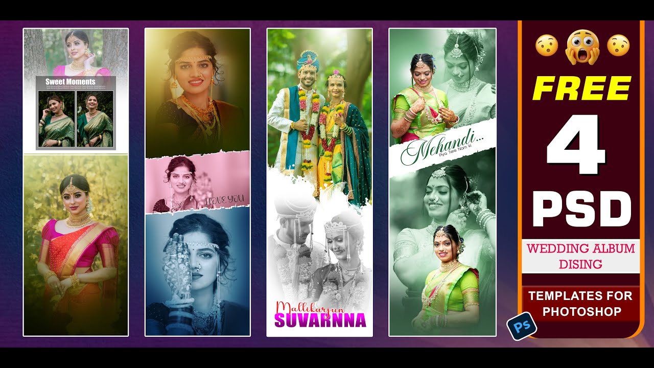 NEW FREE DOWNLOAD 12x36 ALBUM PSD | WEDDING ALBUM DESIGN IN 2025 | album design in photoshop 2025