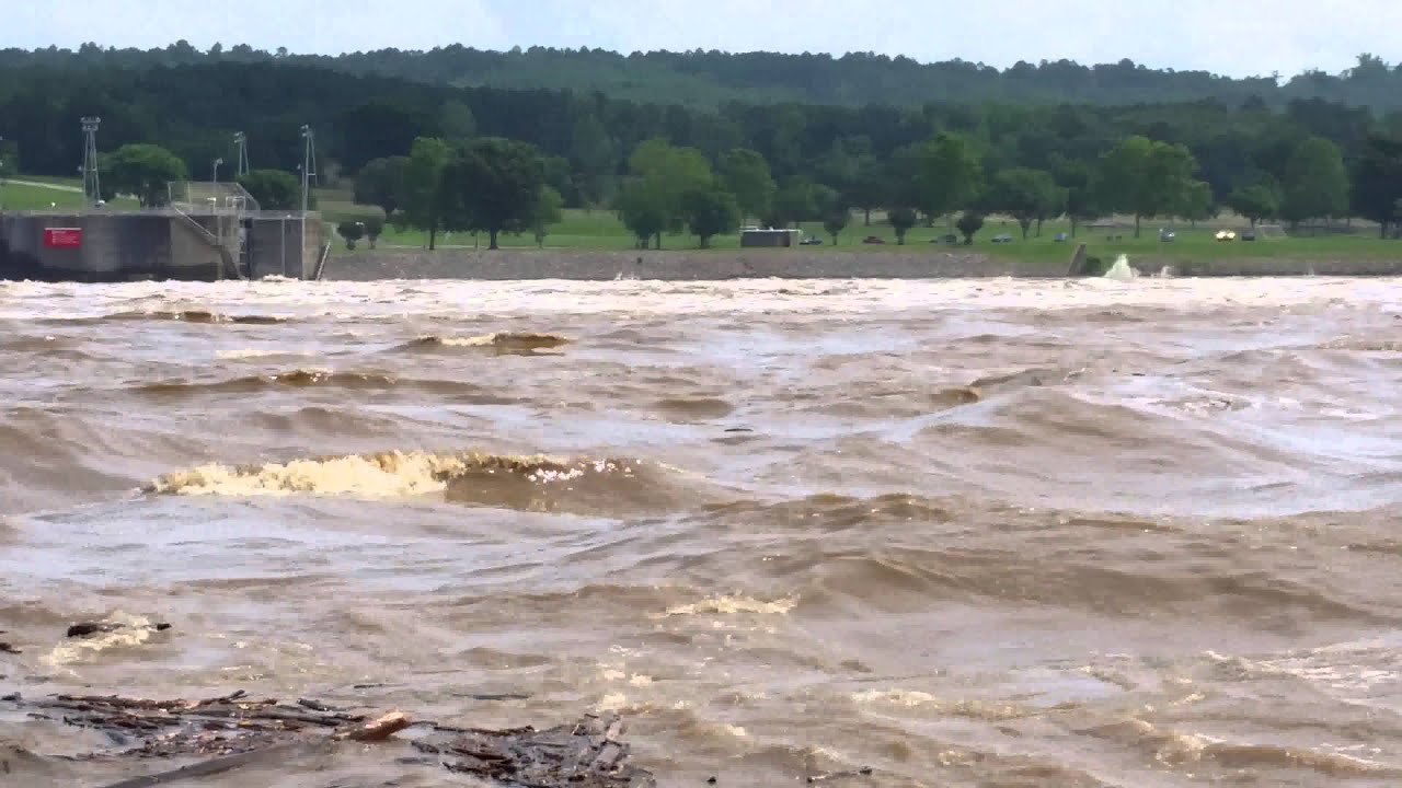 Dardanelle lock and dam flood stage YouTube