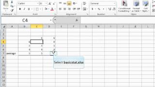 calculating averages in excel 2010